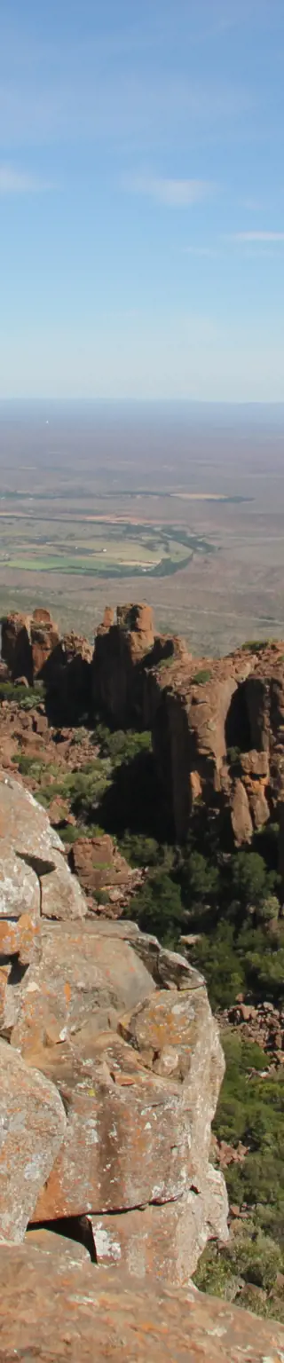 Beobachte Tiere im Wildreservat des Camdeboo Nationalparks